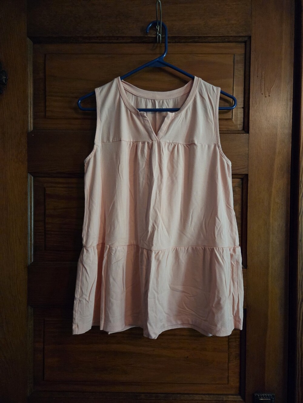 Denim & Co Ruffle Tiered Tank Top